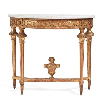 A Gustavian console table.