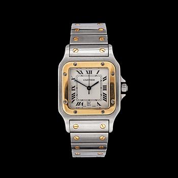 1105. A Cartier 'Santos', gentleman's wrist watch.