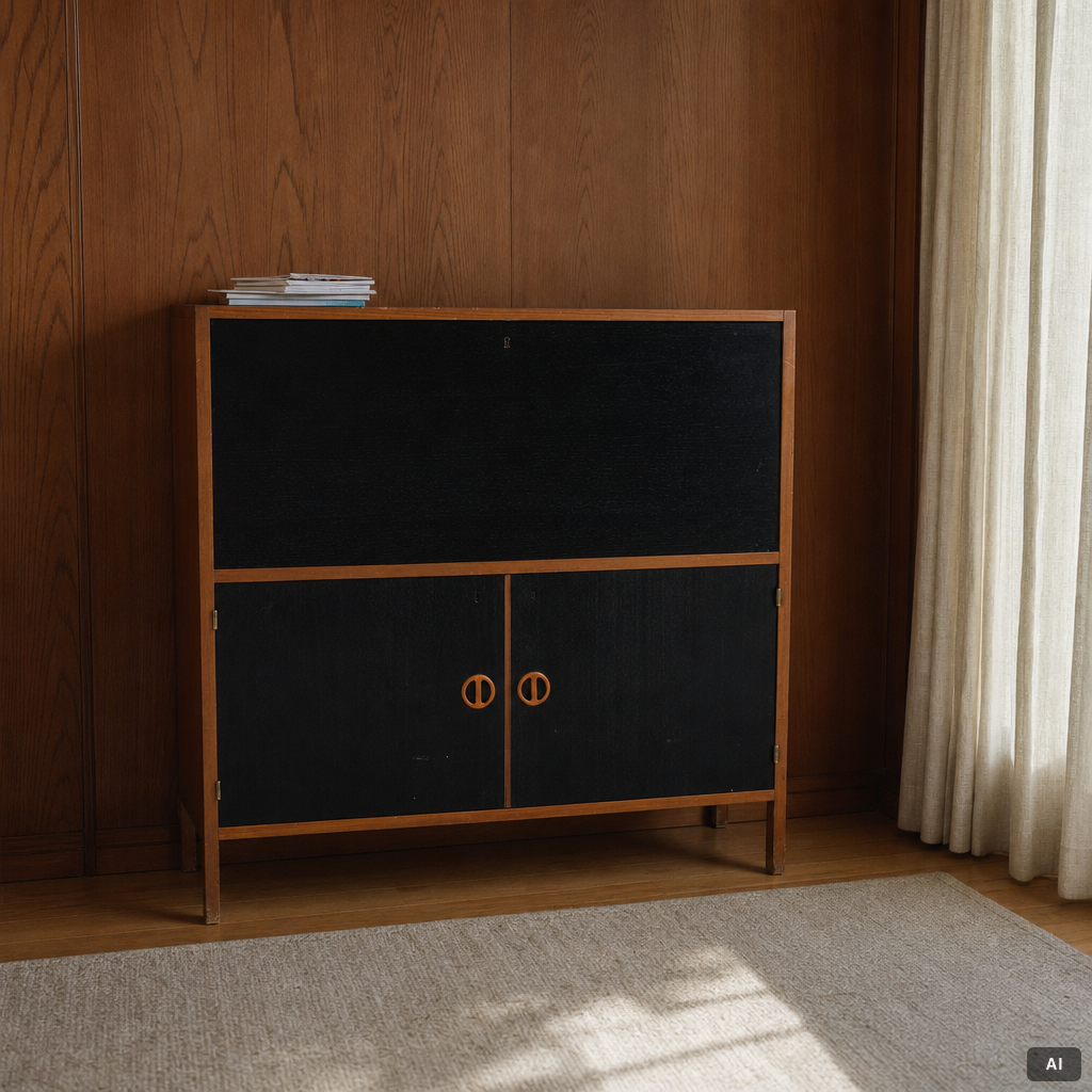 Bar cabinet, second half of the 20th century.