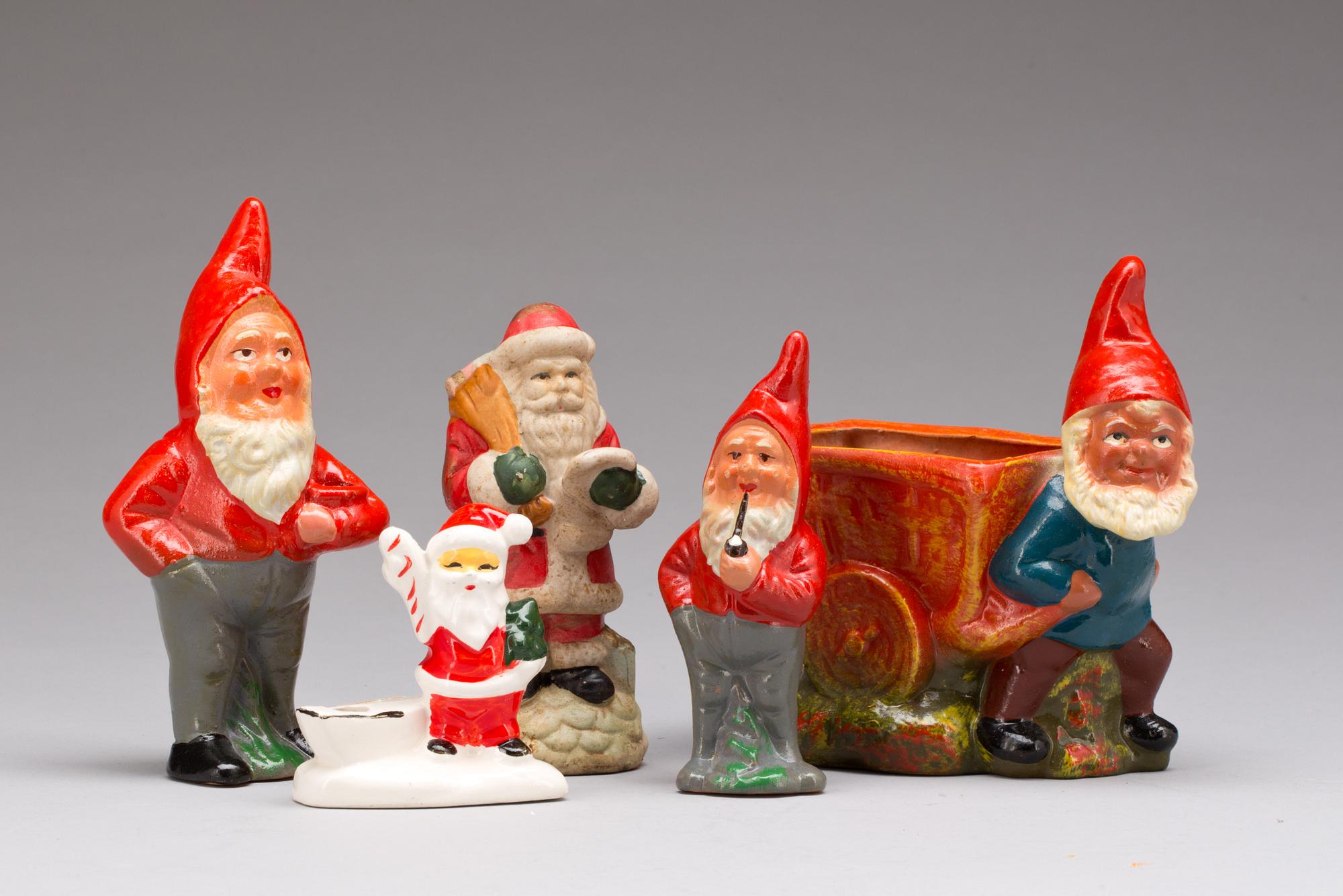 FIGURIN, 5 delar. Keramik, 1900-tal.