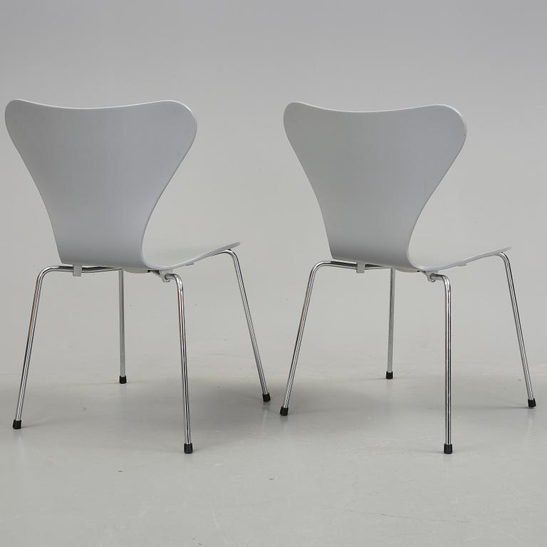 STOLAR, 6 st, "Sjuan", Arne Jacobsen, Fritz Hansen.