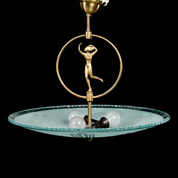 TAKLAMPA, Sverige, 1920-30-tal, höjd 45 cm.