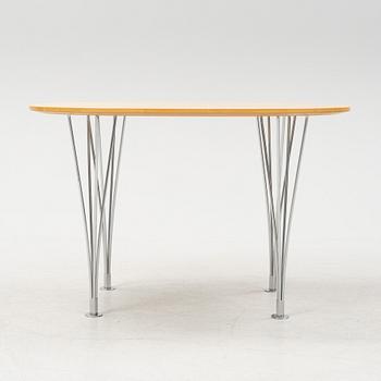 Bruno Mathsson & Piet Hein, a birch 'Superellips' table, Bruno Mathsson International AB, Värnamo, 2003.