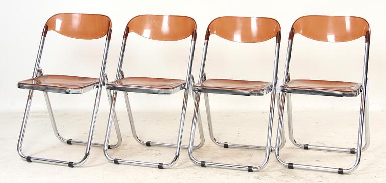 KLAPPSTOLAR, 4 st, MSA, Italien, 1900-talets tredje kvartal.