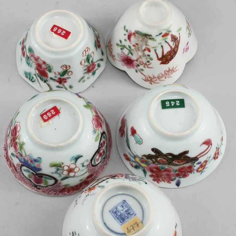PARTI PORSLIN, 13 delar, porslin, Kina, 1700/1800-tal.