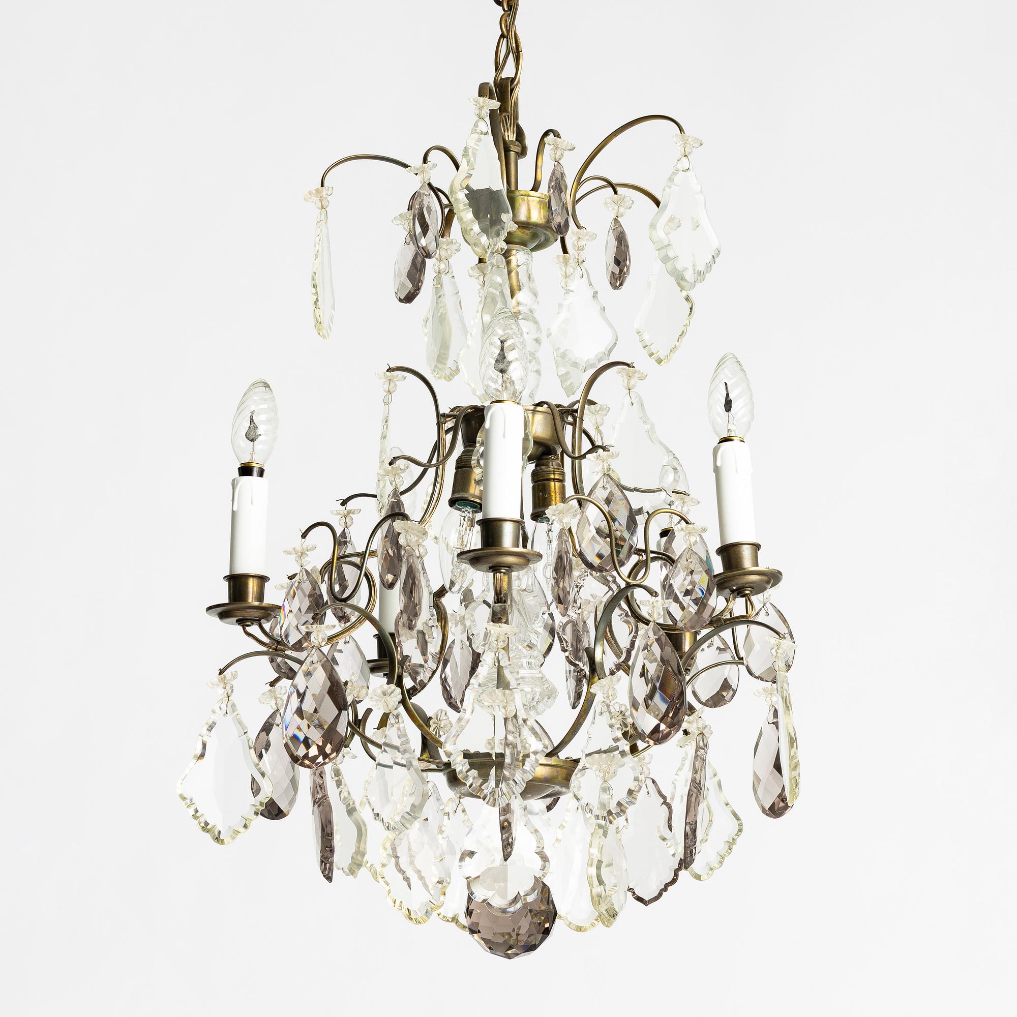 Chandelier, Rococo style, 20th century.