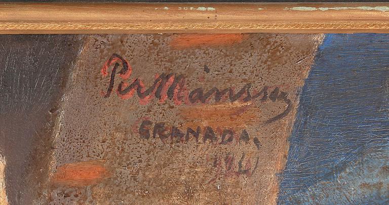 PER MÅNSSON, olja på duk. Signerad Grenada 1921.