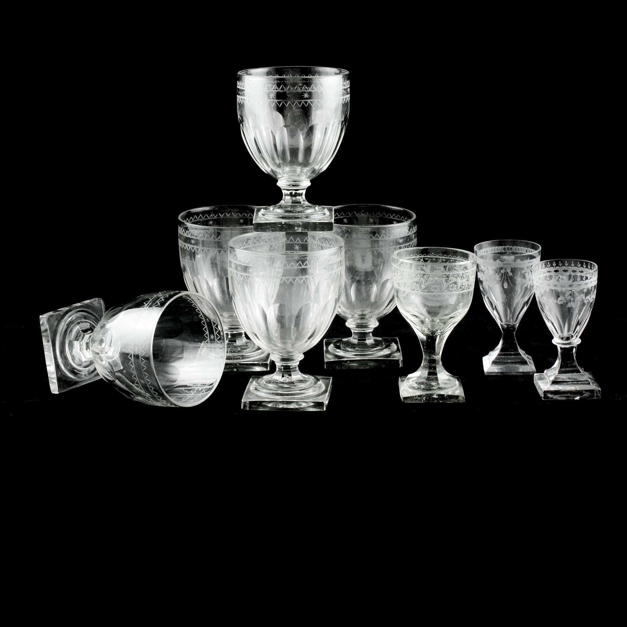 GLAS, 5+ 2+ 1 st, omkring år 1900.