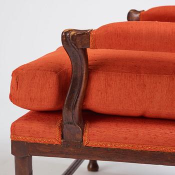 A Gustavian "Gripsholm" armchair, second part of the 18th century.