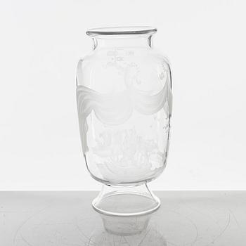 Edvin Öhrström, vas, glas, Orrefors, 1957.