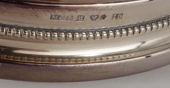 LJUSSTAKAR, ett par, silver MGAB, Uppsala, 1959.