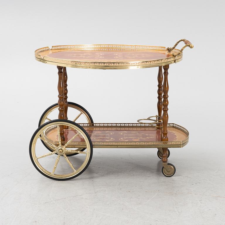 A serving trolley, Italy, second half of the 20th Century.