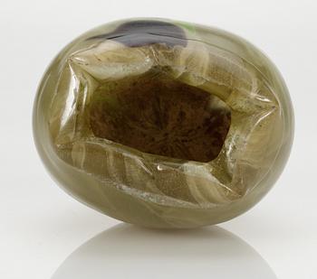EMILE GALLÉ, vas, "free form marbled glass", Nancy, Frankrike, jugend.