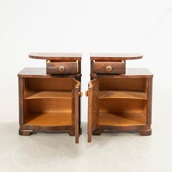 Nightstands, a pair, first half of the 20th century.
