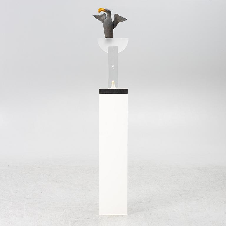 Kjell Engman, sculpture, glass, Kosta Boda.