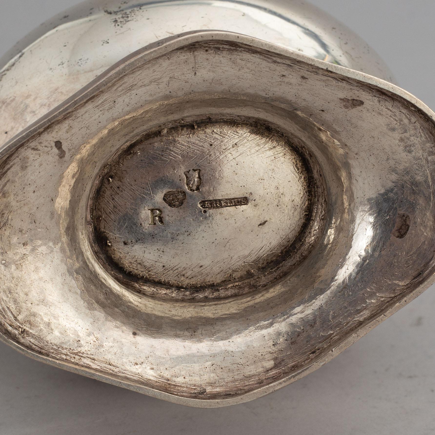PEHR ZETHELIUS, a Swedish silver jug, Stockholm, 1775.