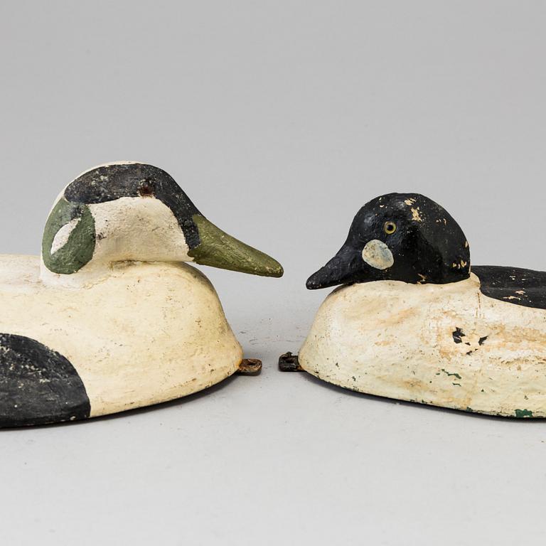 Two wood duck decoys early 20th century.