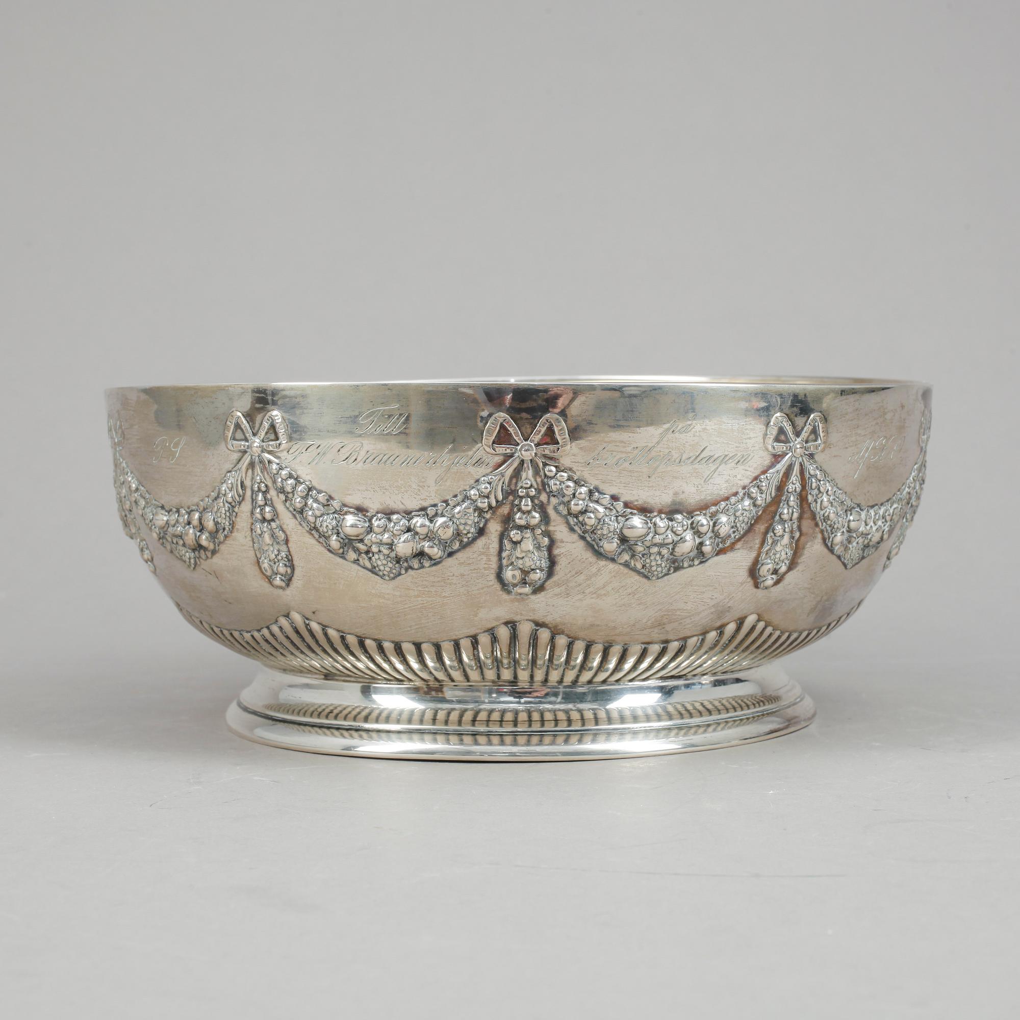 SKÅL, silver, GAB, Stockholm, 1909. Vikt ca 65g.