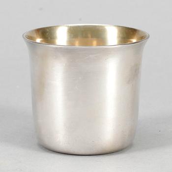 SUPKOPPAR, 6 stycken, silver, CF Carlman Stockholm 1960. Total vikt ca 390 gram.