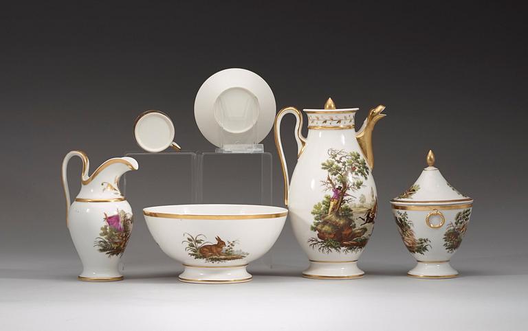 An Empire 13 pieces coffee service, first half of 19th Century.