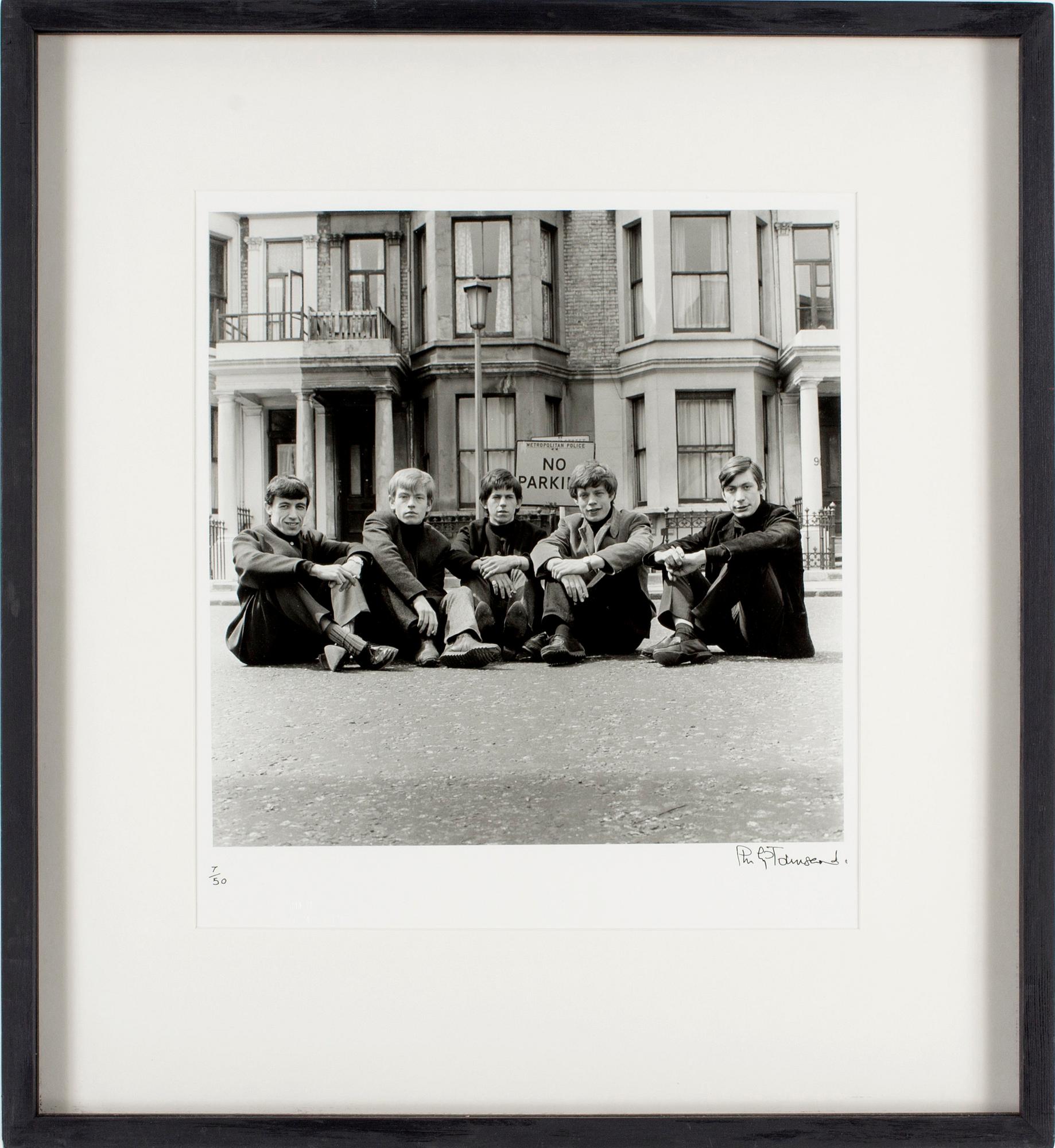 PHILIP TOWNSEND, gelatin silver print "Rolling Stones", signed  Philip Townsend and numbered 7/50.