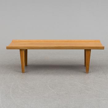 A 1960s oak 'Novett' coffee table by IKEA.