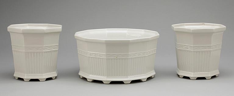 YTTERFODER, 3 st, porslin, prins Eugens Waldemarsudde, Gustavsberg, 1900-tal.