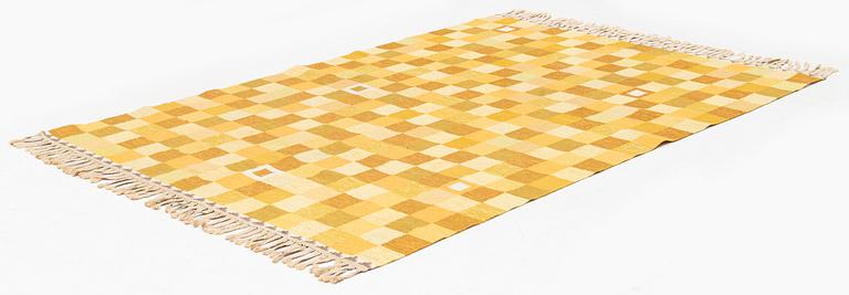 Ingrid Hellman-Knafve , a carpet, flat weave, c 235 x 170 cm, signed IHK.