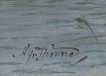 ALFRED THÖRNE, olja på duk, signerad.