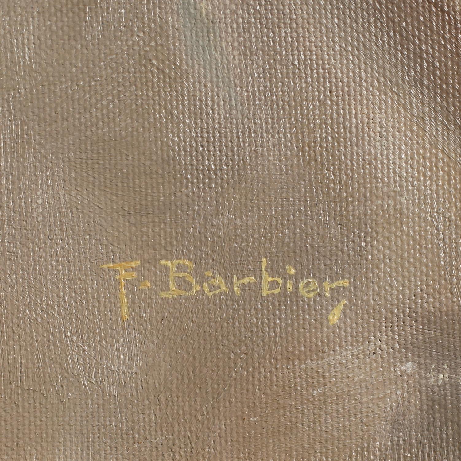 FERNAND JEAN BARBIER, olja på duk, signerad.