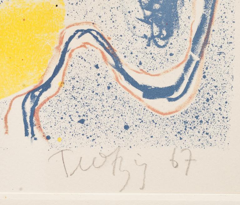ULF TROTZIG, färgetsning. Signerad och numrerad 729/750. Daterad 1964.