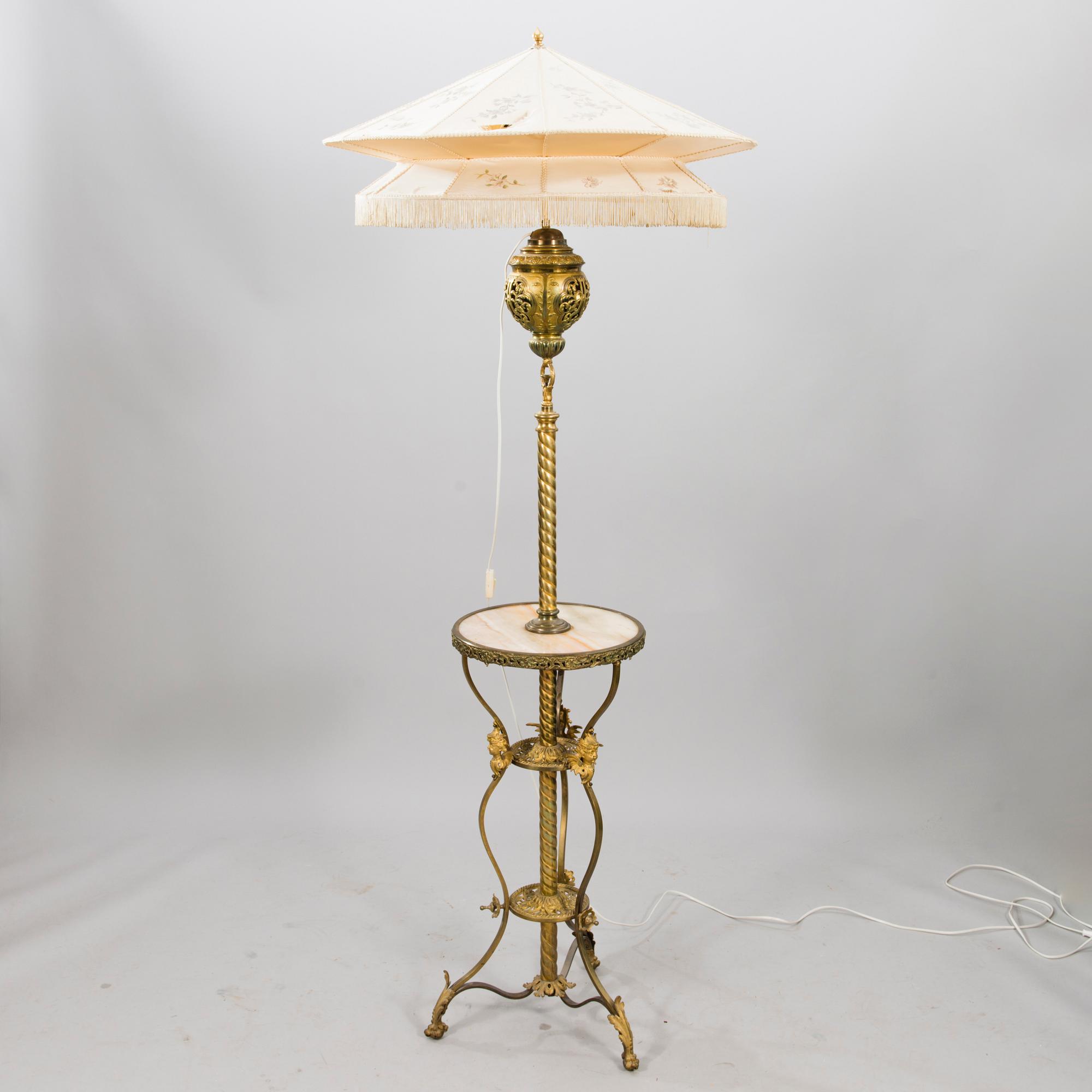A late 19th century floor lamp.