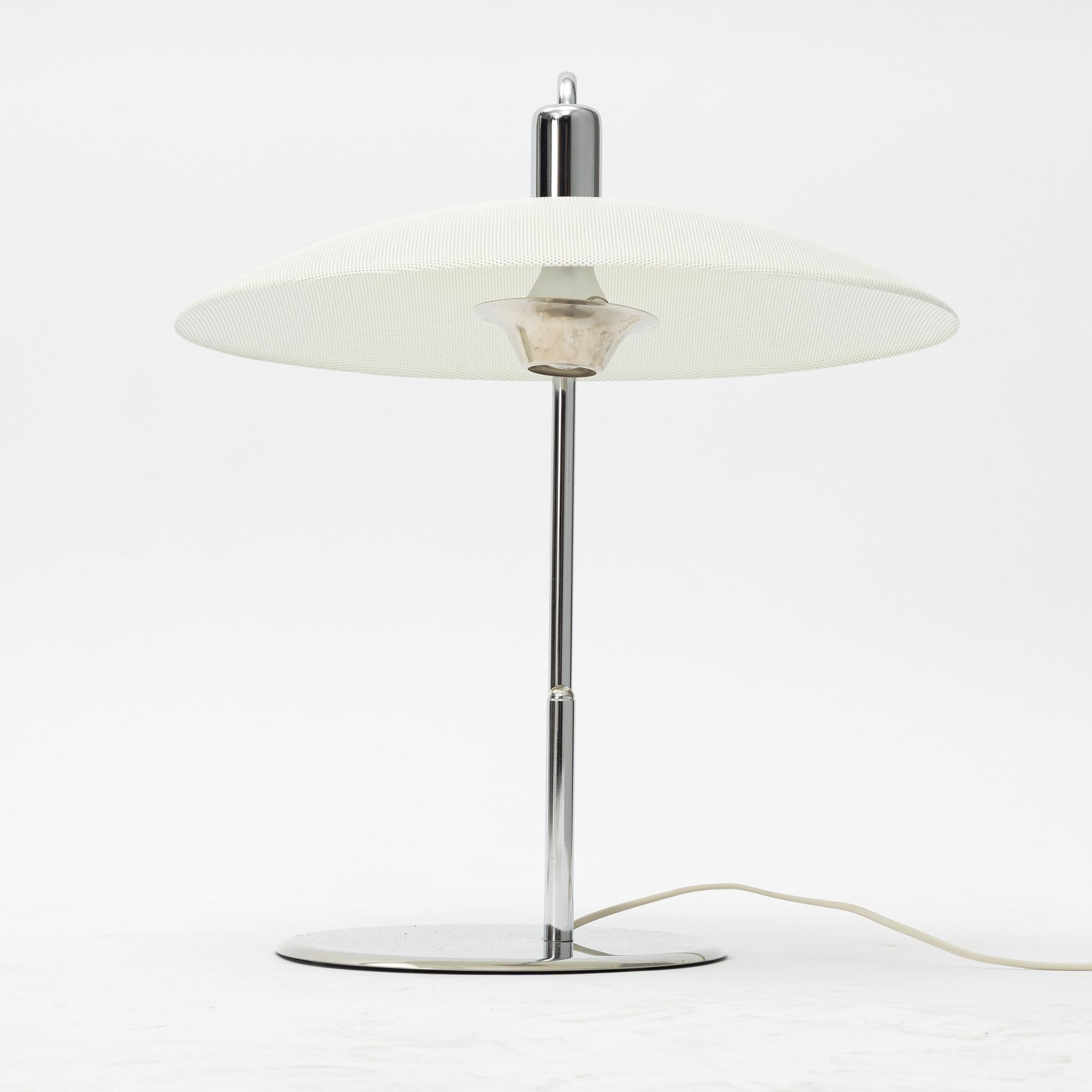 Börge Lindau & Bo Lindecrantz, bordsampa samt vägglampa, Zero, 1980/90-tal.