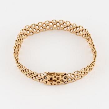Armband 18K guld, X-länk.