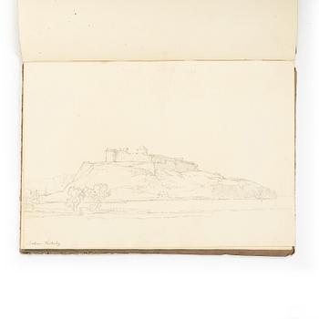 Carl Johan Fahlcrantz, Sketchbook with 28 topographical pencil drawings.