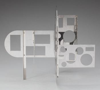 OKÄND KONSTNÄR, vitmetall, ej signerad.