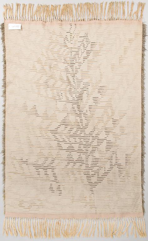 Kirsti Ilvessalo, ryijy, malli Suomen käsityön ystävät. Noin 162 x 117 cm.