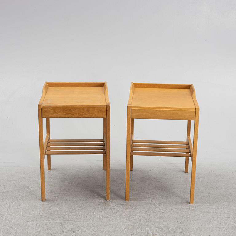 Bertil Fridhagen, a pair of bedside tables, Bodafors, 1960's.