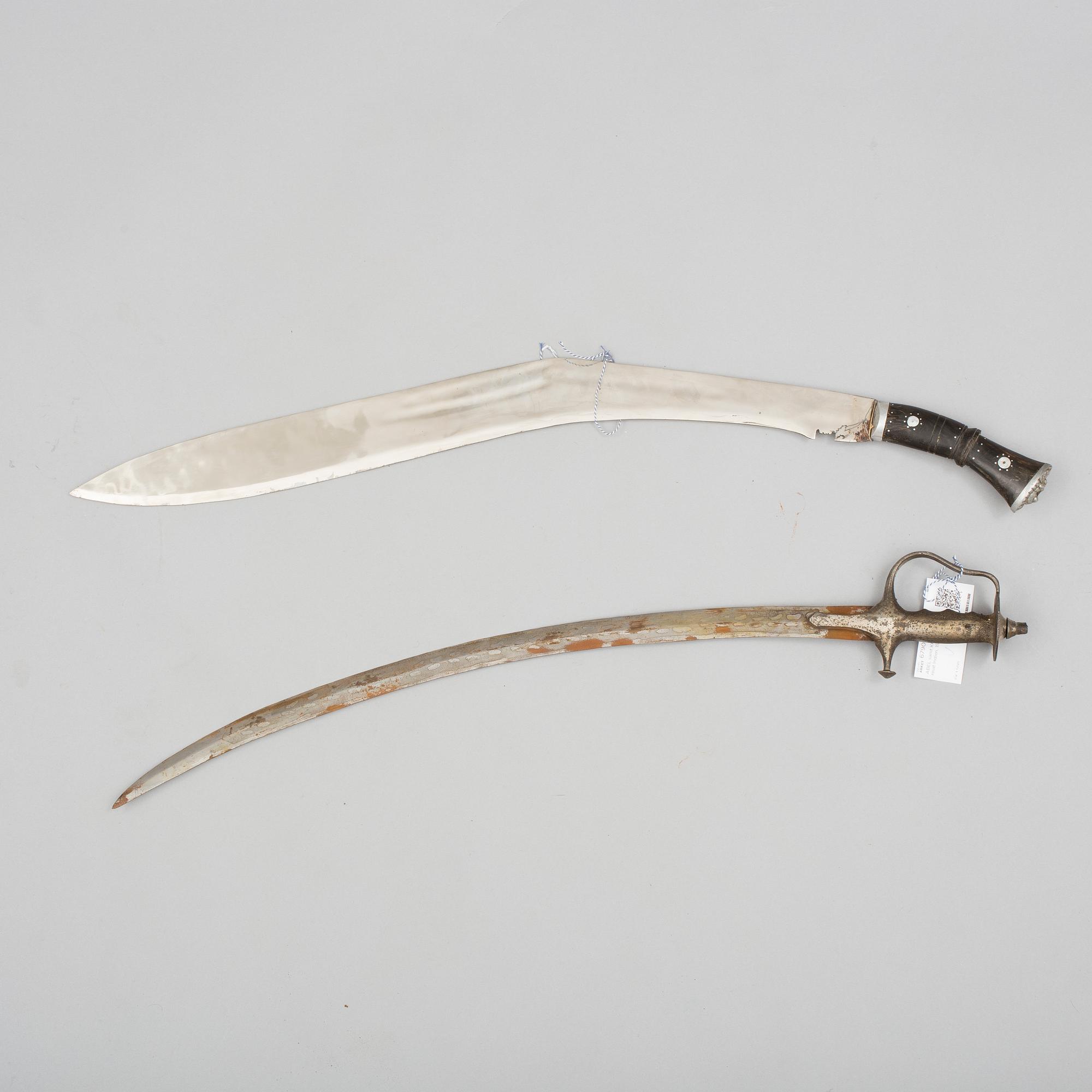 SABEL samt KUKRI, bland annat Indien, 1900-tal.