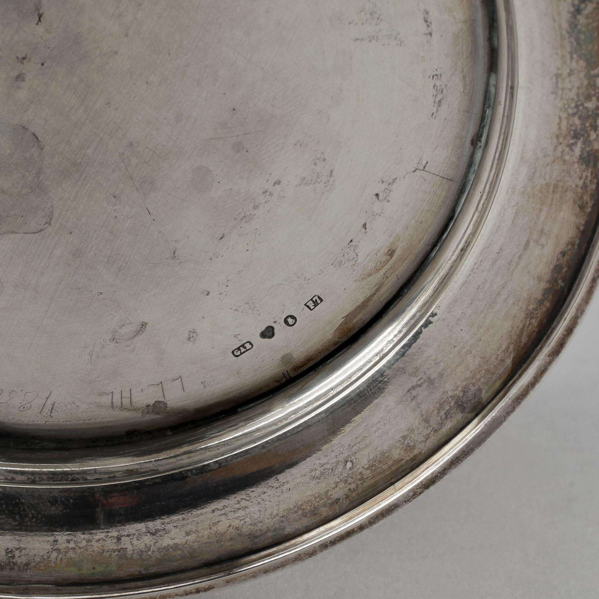 SKÅL, silver, GAB, Stockholm 1908. Vikt 311 g.