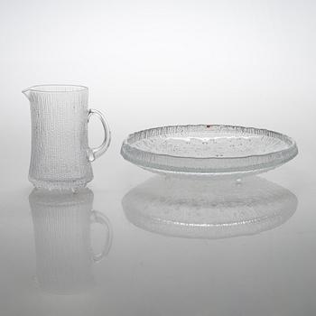 Tapio Wirkkala, an "Ultima Thule" serving bowl and pitcher, Iittala. Design year of the series 1968.