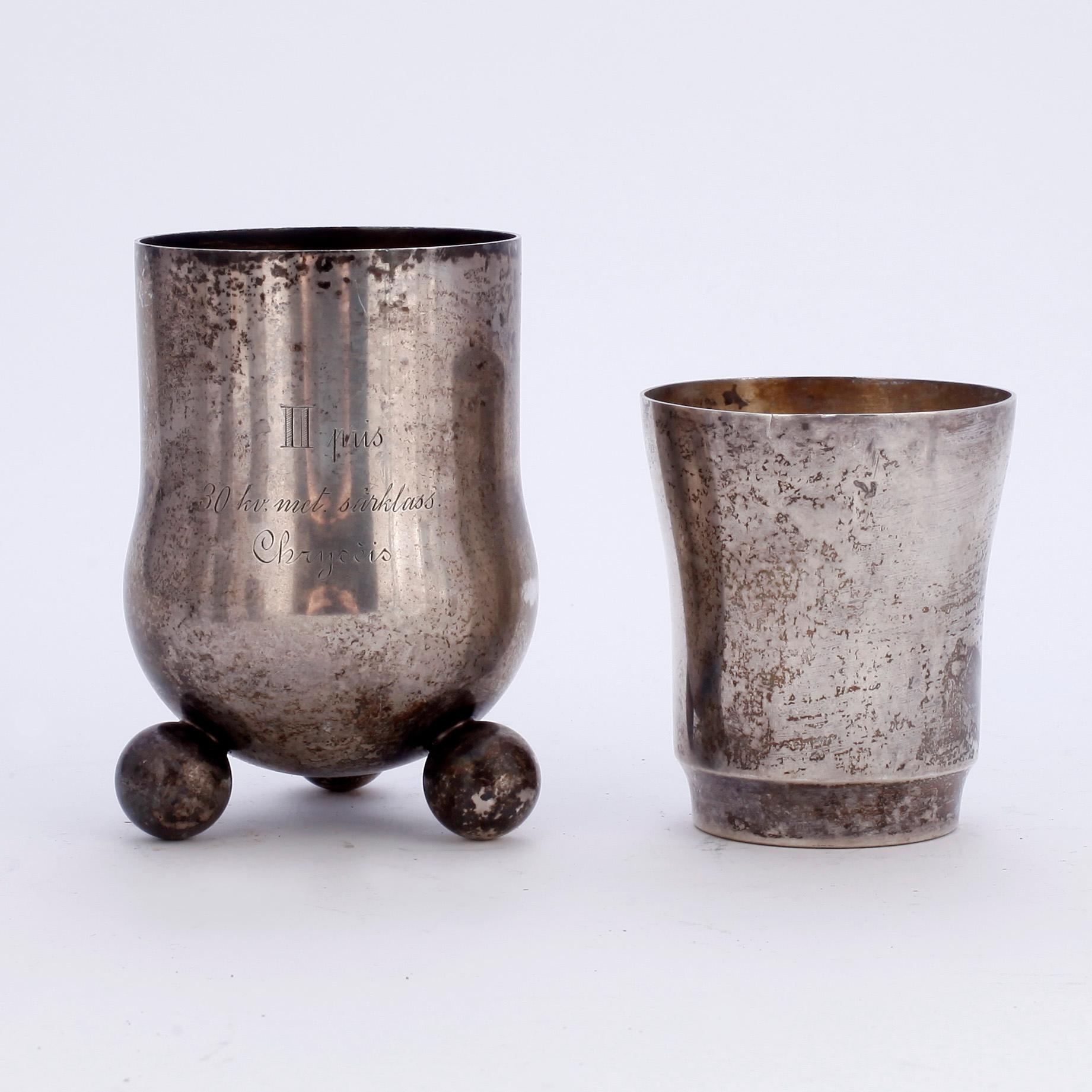 PARTI SILVER, 7 delar, tot vikt 700 gram.