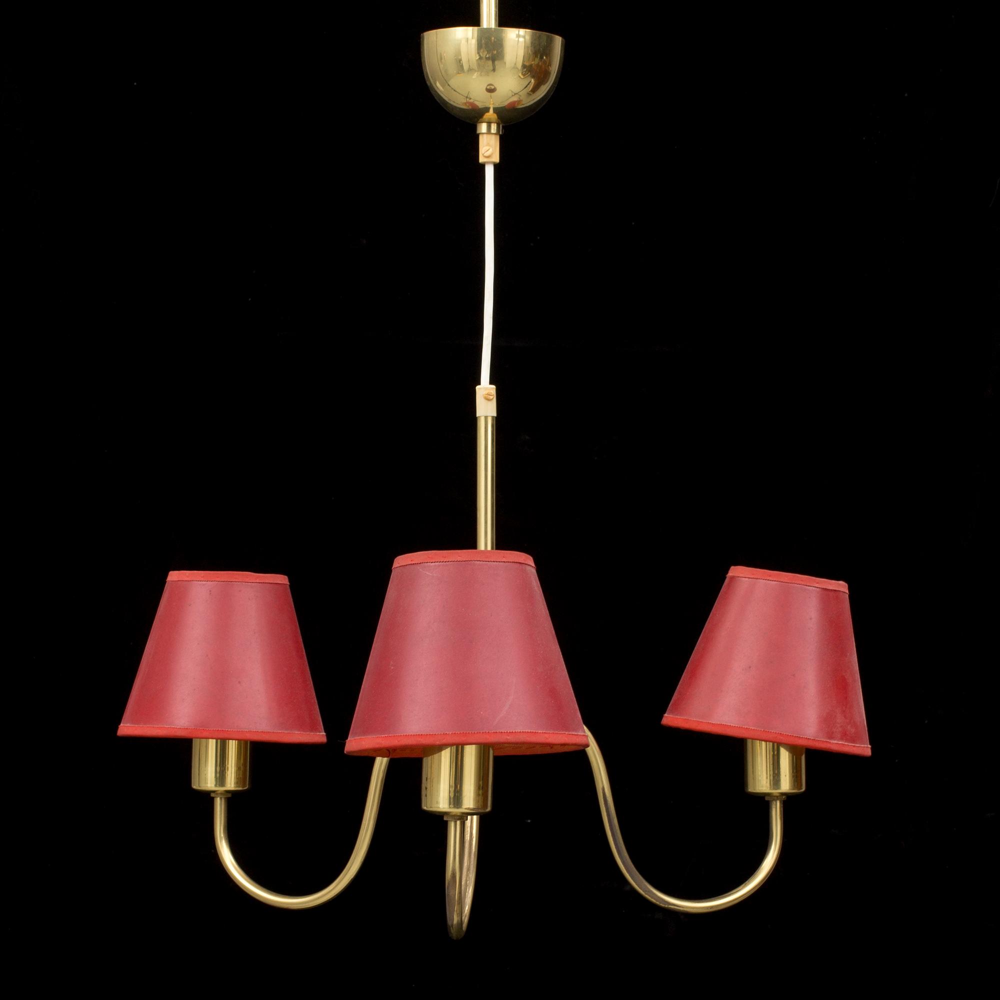 TAKLAMPA, mässing, nr 2479, Josef Frank, Firma Svenskt Tenn. Höjd ca 37 cm.