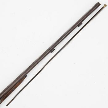 Percussion gun, double barreled, second part of the 19th century.