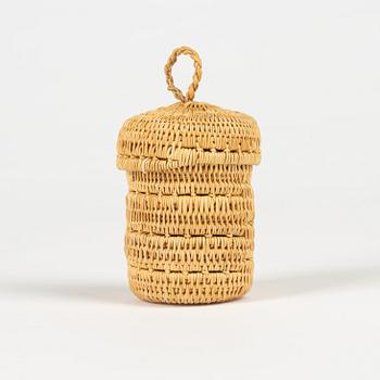 A small birch root box by Margareta Grahn.