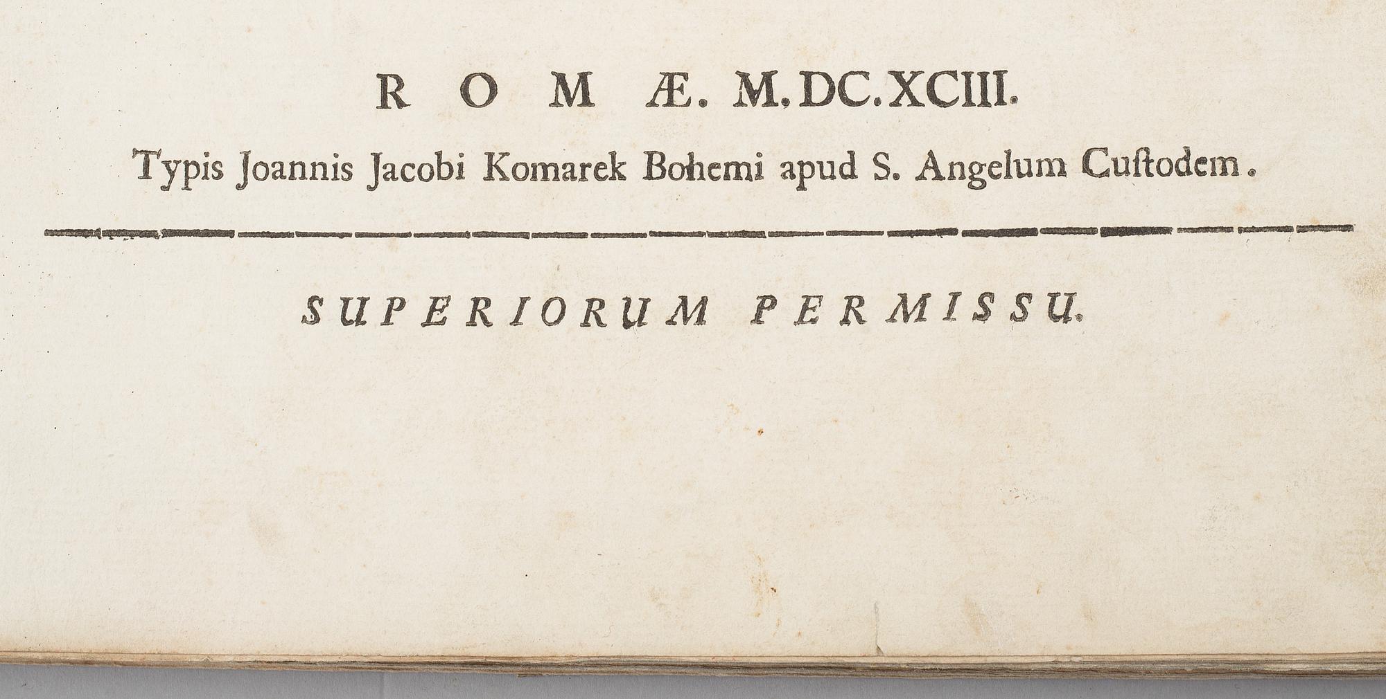 A BOOK, Andrea Pozzo: Prospettiva de pittori e architetti, Roma 1693.
