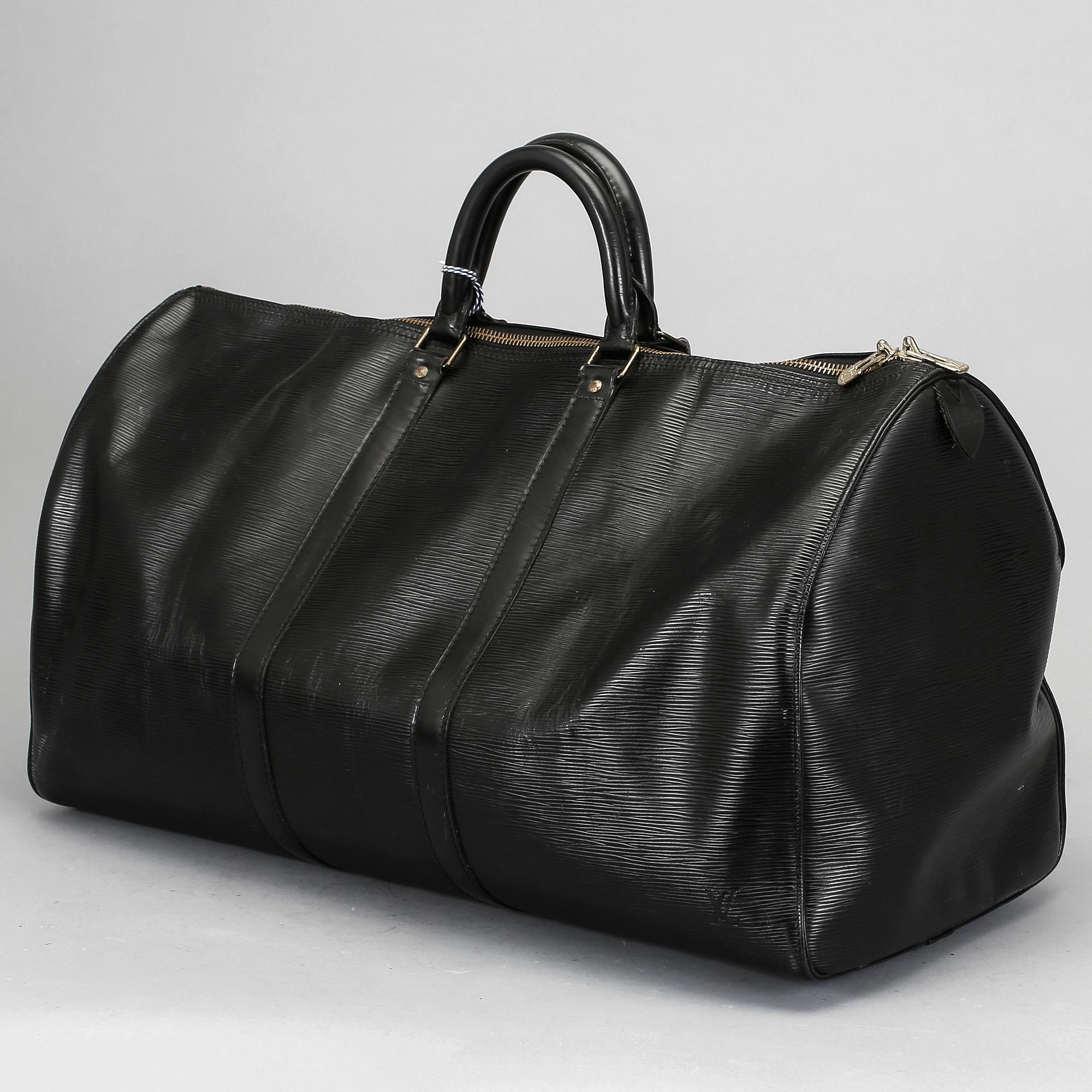 VÄSKA, "Keepall 55 Epi Black", Louis Vuitton, 1989.