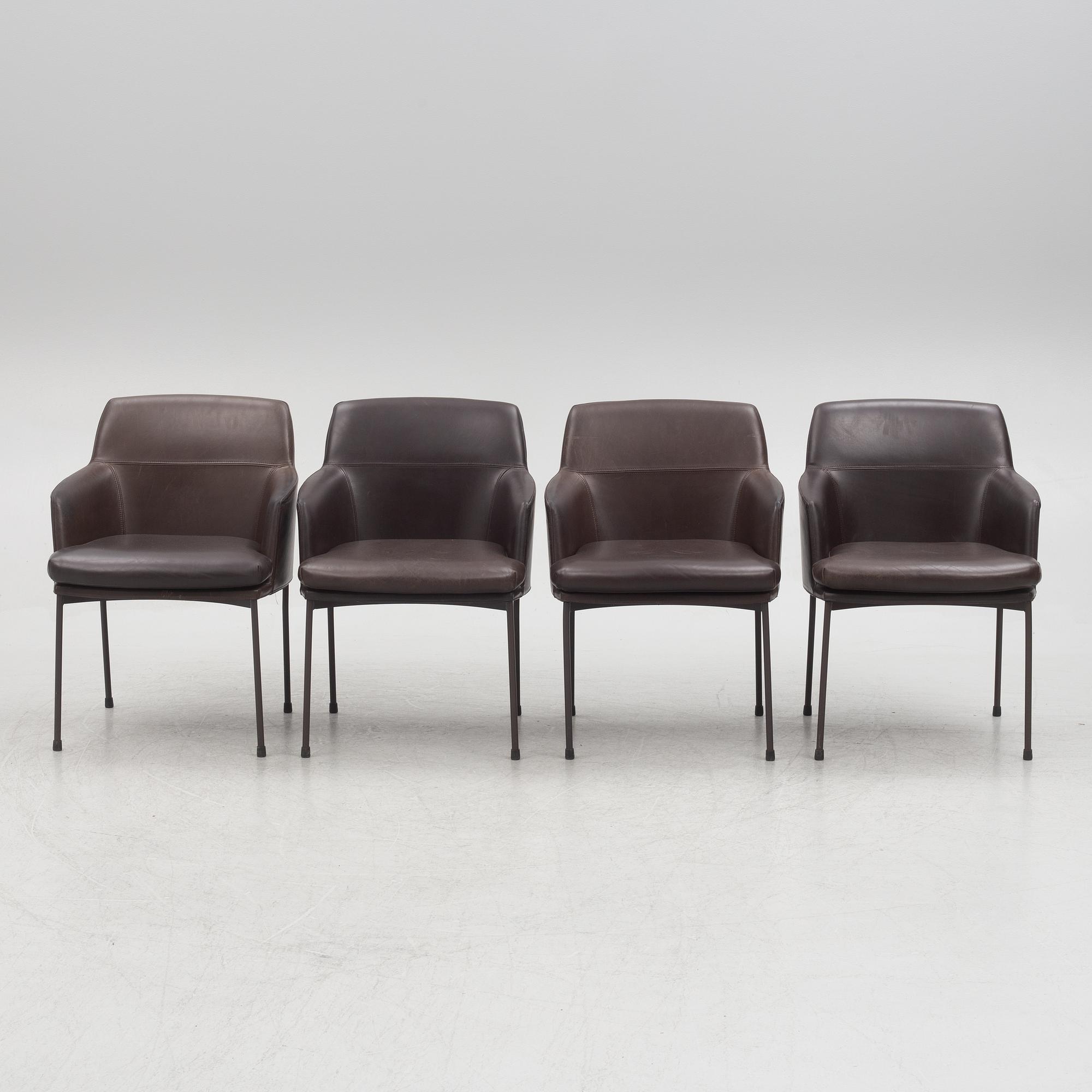 Claesson Koivisto Rune, four "Montevideo" chairs, Tacchini, Italy.