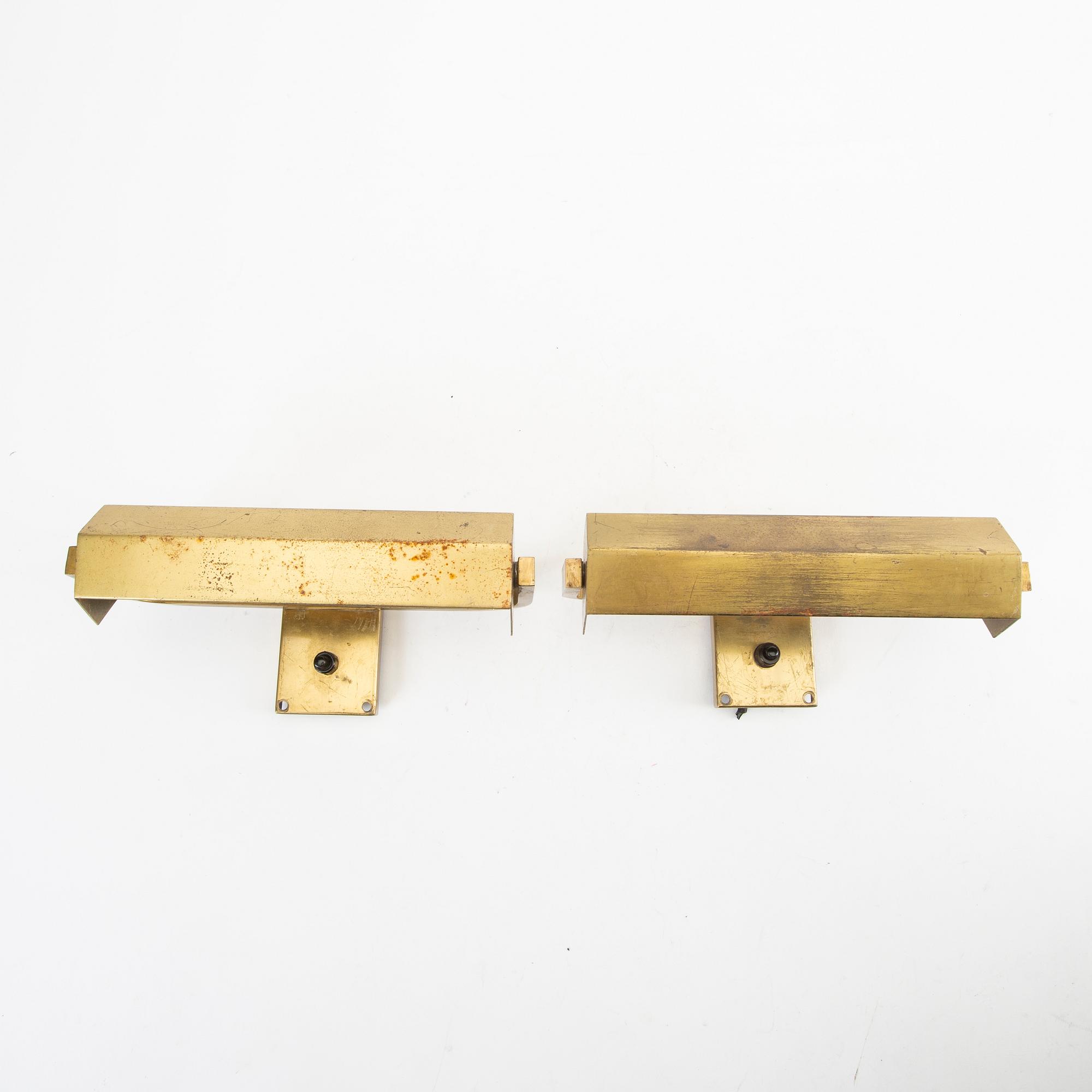 Vägglampor ett par 1930/40-tal.