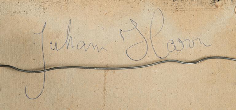 Juhani Harri, assemblage, signed verso.